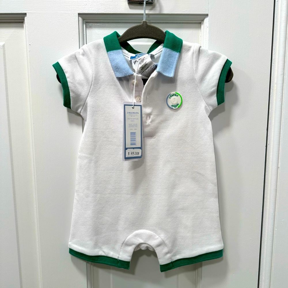 NWT Jacadi Romper Boys 3m